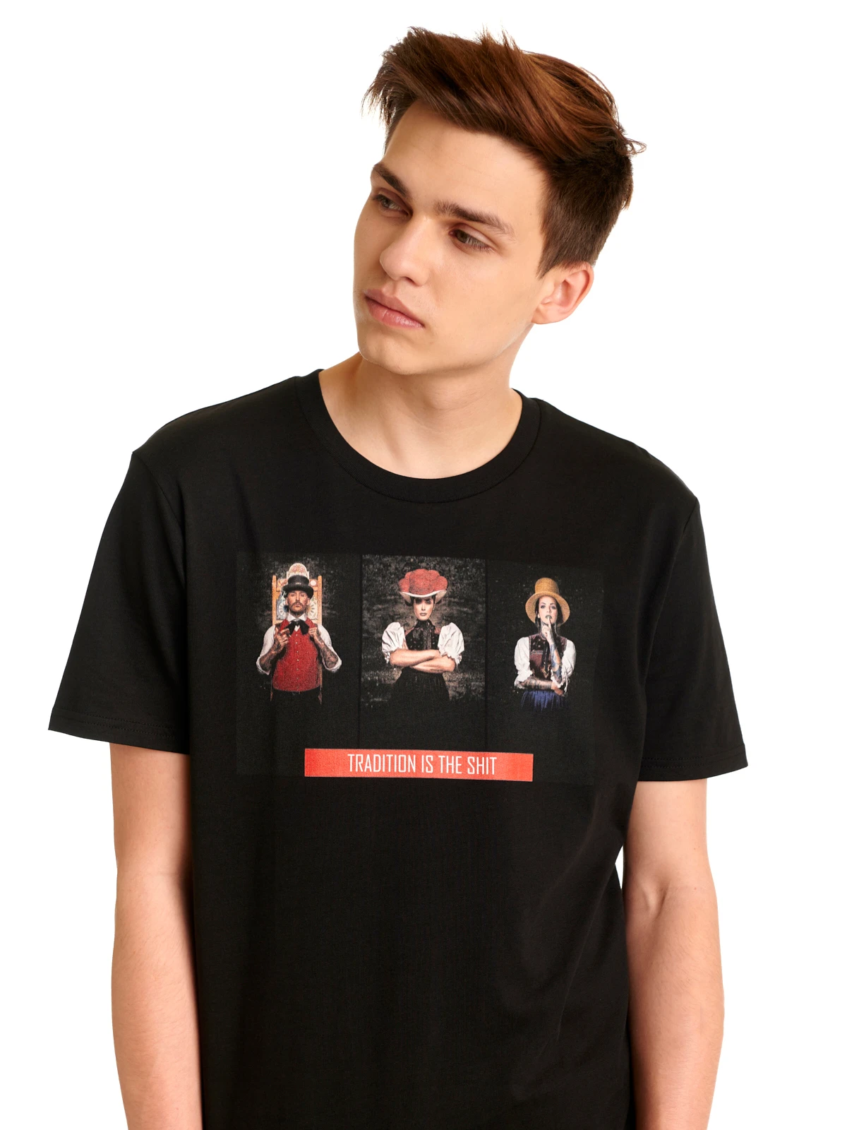 Artwood T.I.T.S. Tradition Is Herren T-Shirt Schwarz – Bild 4