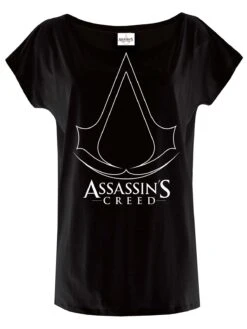 Assassins Creed Symbol Damen Loose-Shirt Schwarz