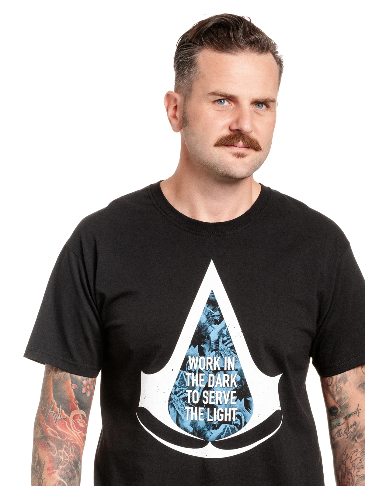 Assassins Creed Work In The Dark Herren T-Shirt Schwarz – Bild 6