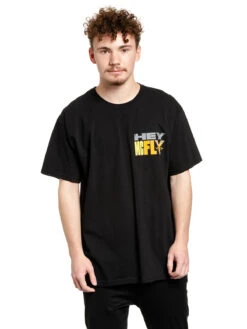 Back To The Future Hey McFly Herren T-Shirt Schwarz