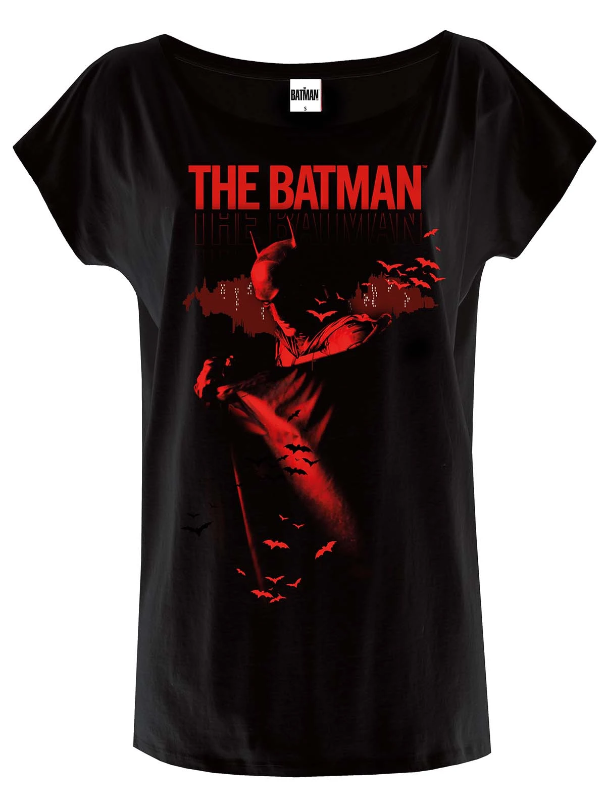 Batman Bloody Night Damen Loose-Shirt Schwarz