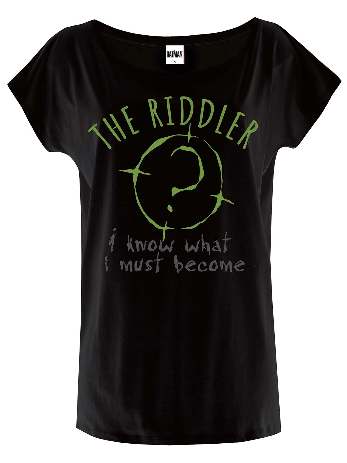 Batman I Know Damen Loose-Shirt Schwarz