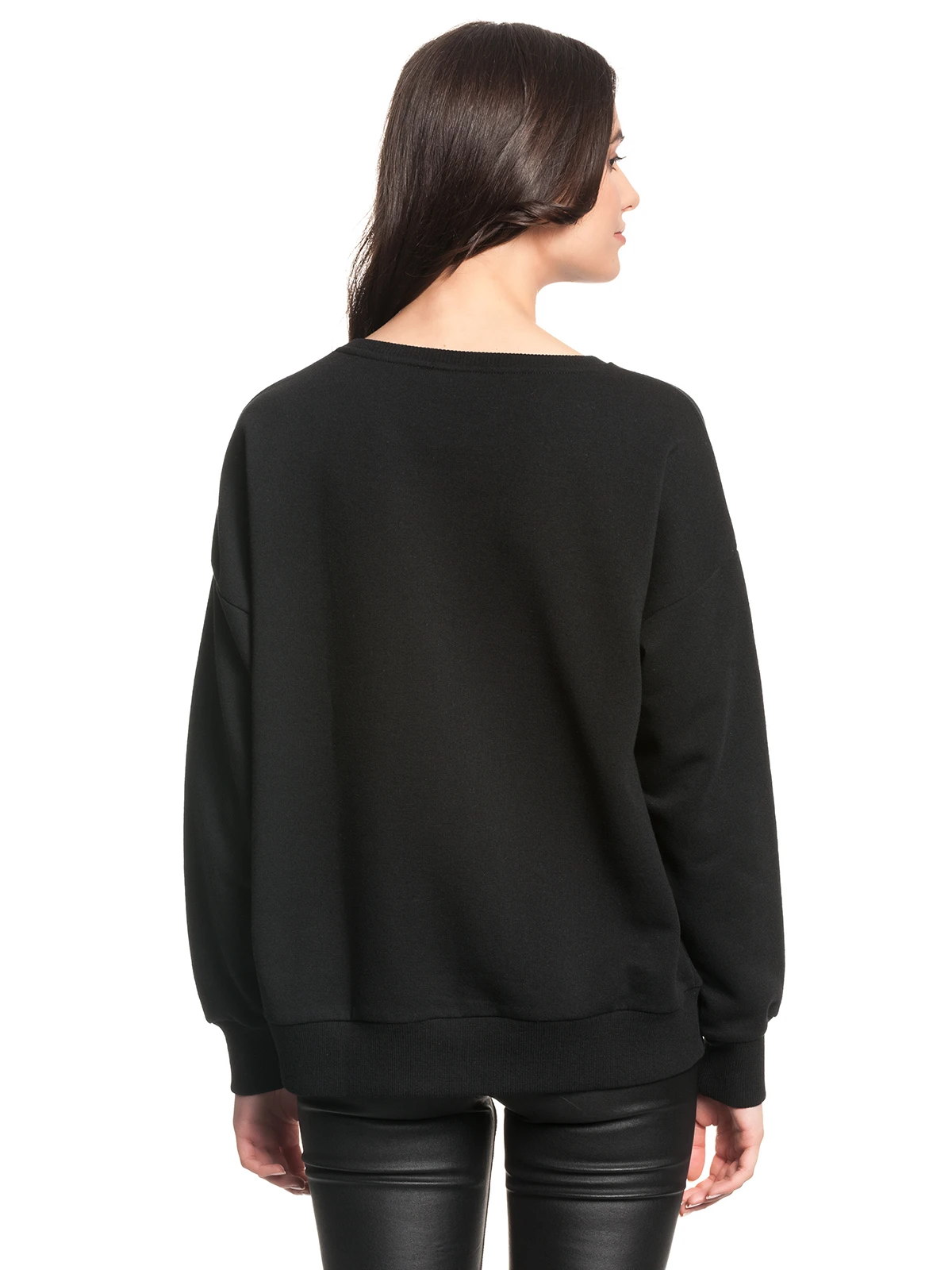 Disney Mickey Mouse Anime Pop Damen Sweatshirt Schwarz – Bild 2