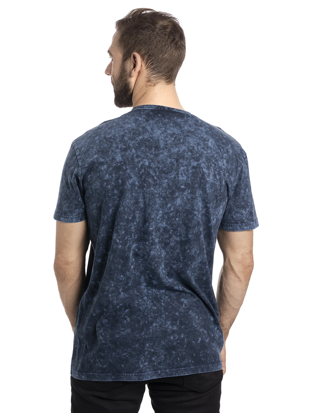 Doctor Who Police Box Blueprint Batik Herren T-Shirt Blau – Bild 7