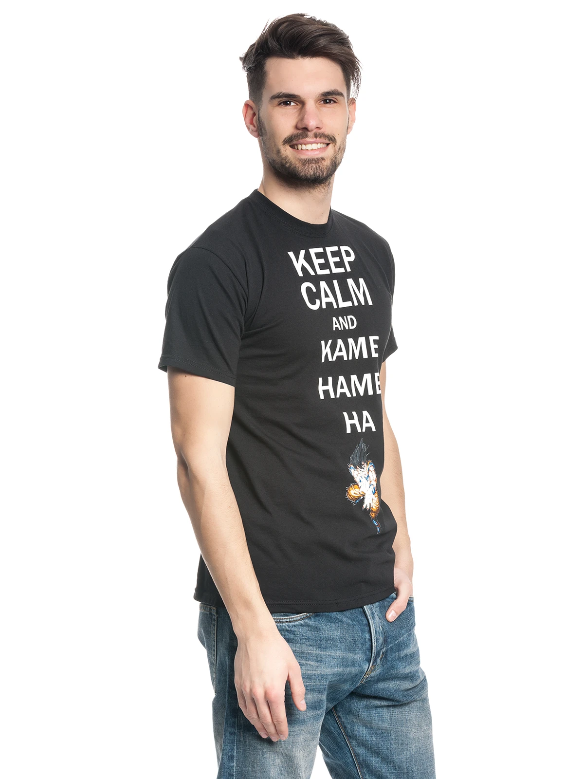 Dragon Ball Z Keep Calm And Kamehameha Männer T-Shirt – Bild 3