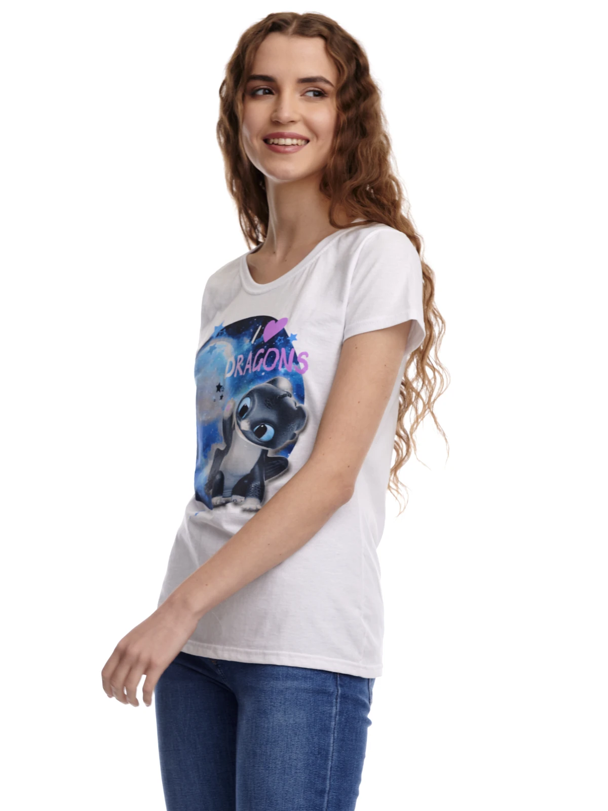 Dragons, Drachenzähmen Leicht Gemacht Moonlight Damen T-Shirt Weiss – Bild 6