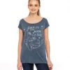 Dumbo Love You To The Moon Loose Girl Shirt Blau-meliert