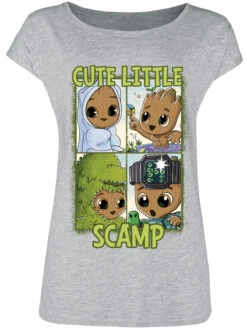 Guardians Of The Galaxy GOTG Cute Little Scamp Grau Meliert