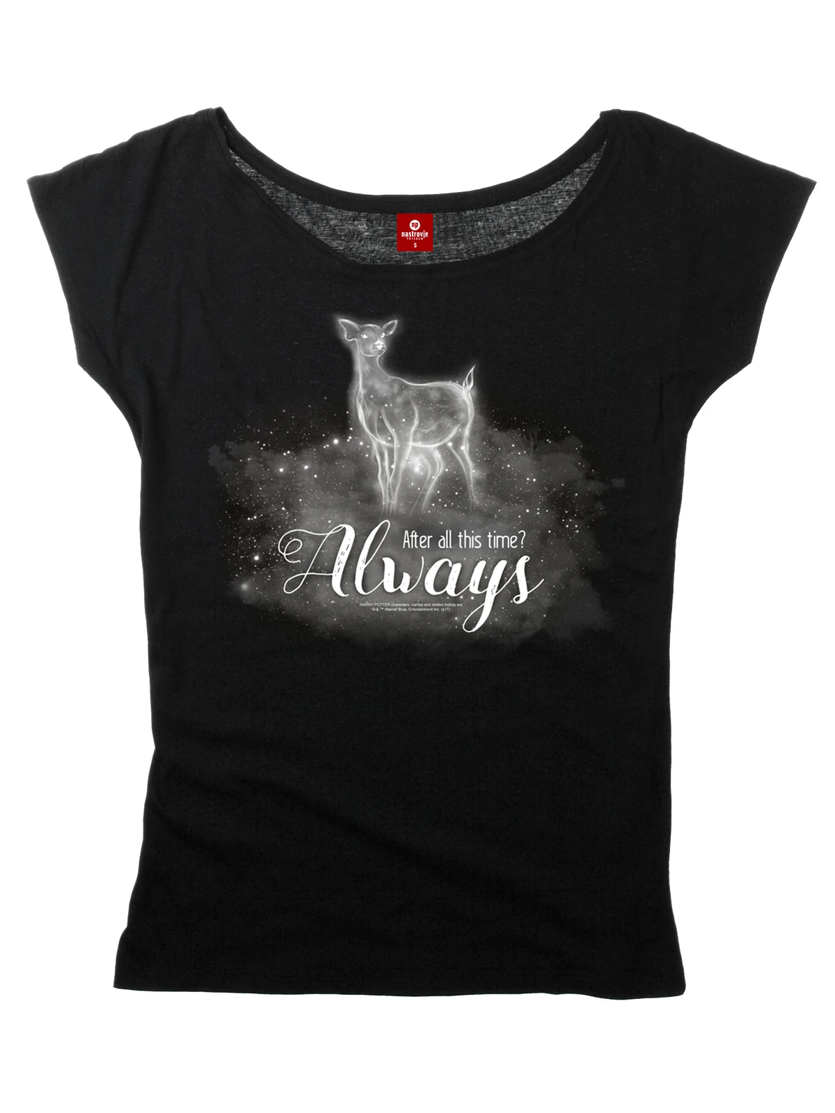Harry Potter Always Damen Loose-Shirt Schwarz – Bild 2