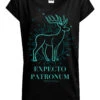 Harry Potter Expecto Damen Loose-Shirt Schwarz