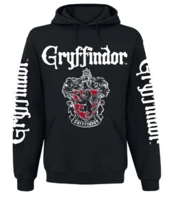 Harry Potter Gryffindor Glow In The Dark Hooded Sweater Male Schwarz