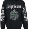 Harry Potter Slytherin Glow In The Dark Herren Kapuzensweatshirt Schwarz