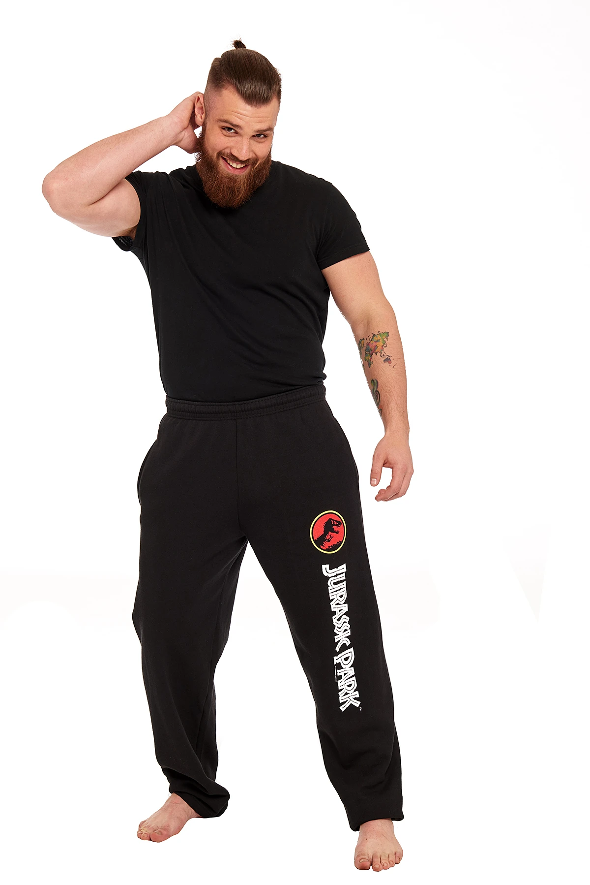 Jurassic Park Logo Herren Jogginghose Schwarz