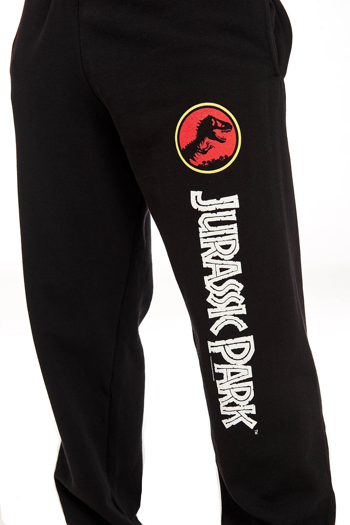 Jurassic Park Logo Herren Jogginghose Schwarz – Bild 4