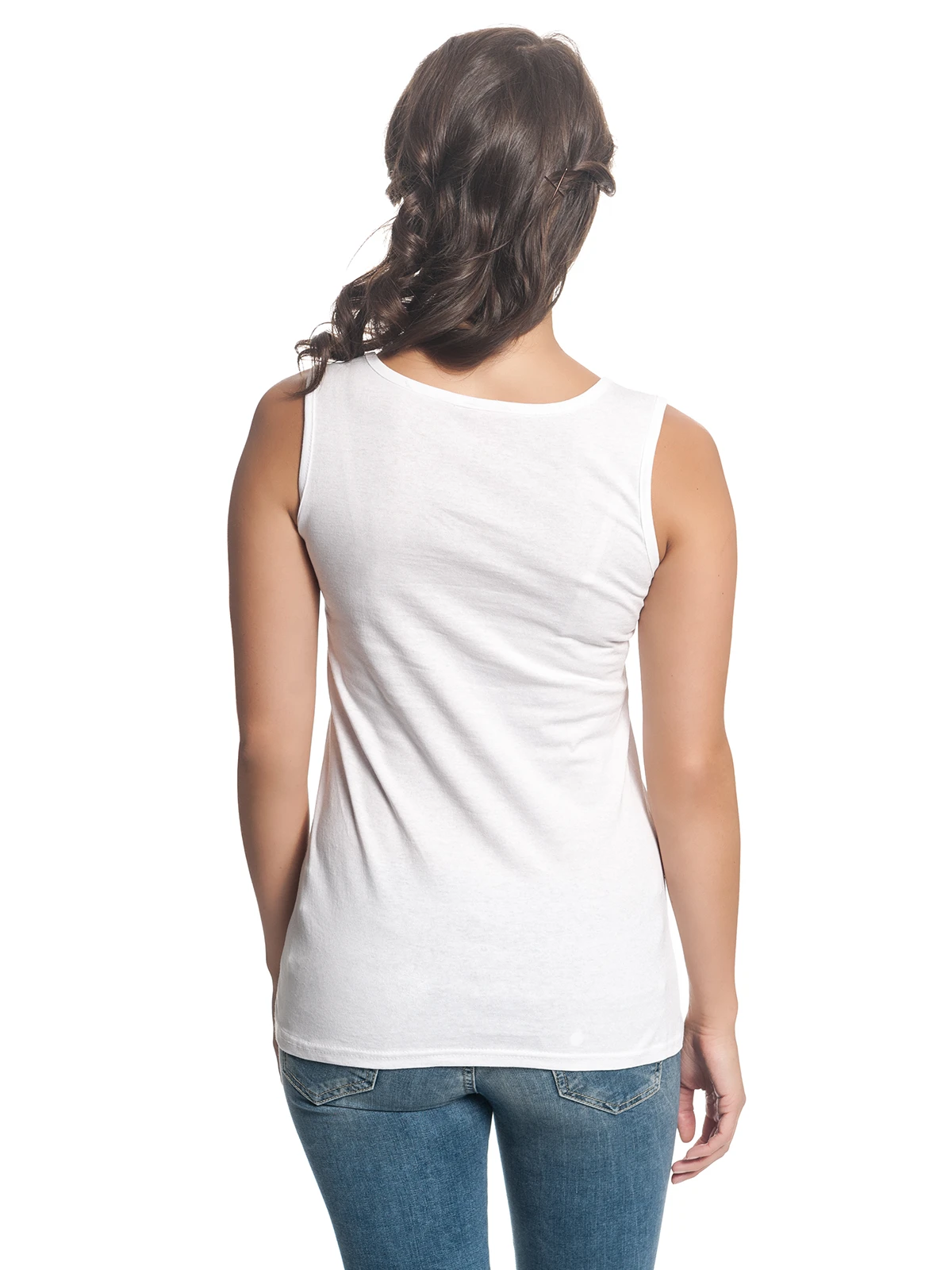 Lilo & Stitch Ohana Means Friend Damen Tanktop Weiss – Bild 7