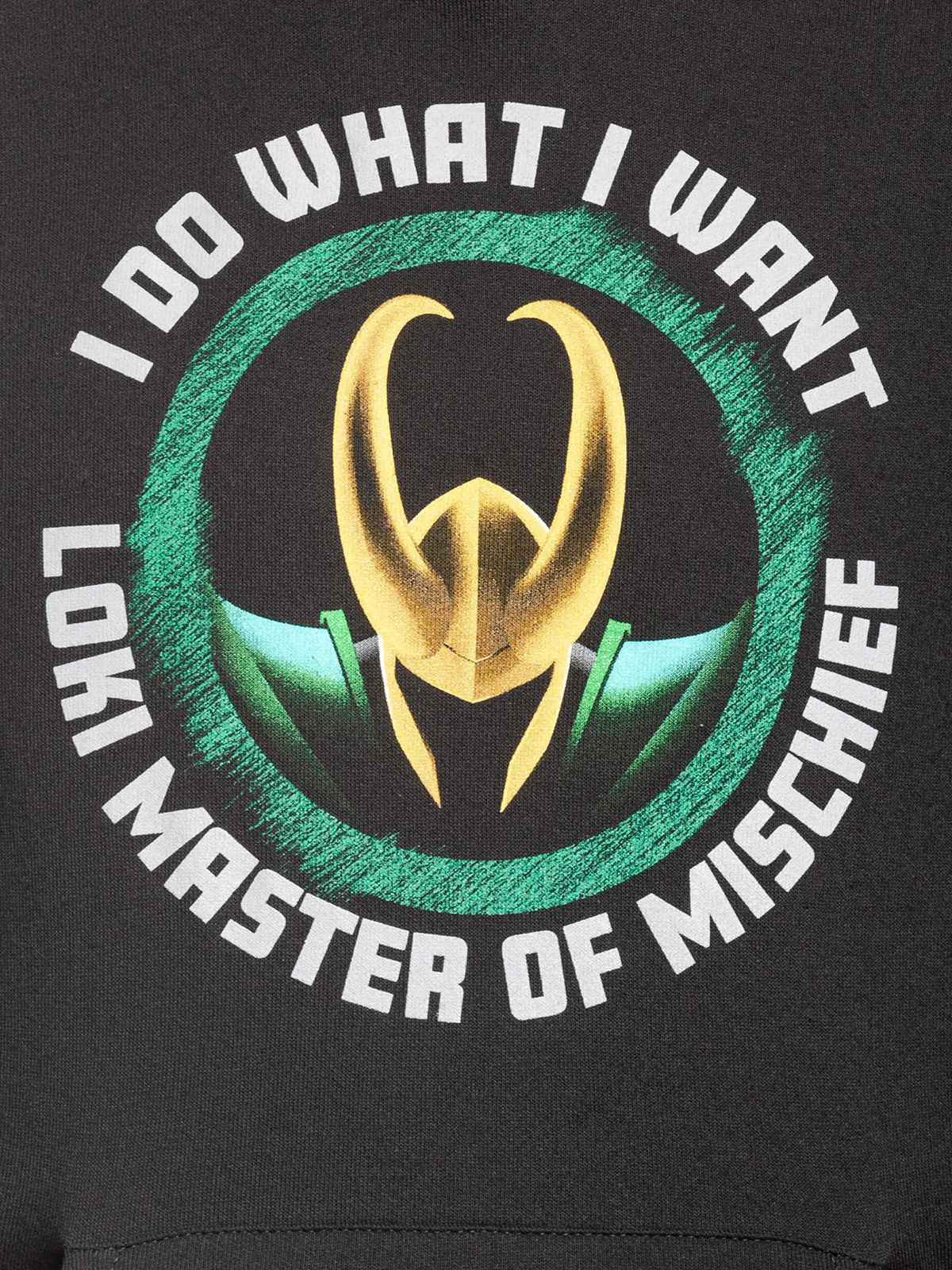 Loki Master Of Mischief Herren Kapuzensweatshirt Schwarz – Bild 4