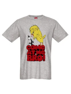 Looney Tunes Come At Me Bro Herren T-Shirt Grau Meliert