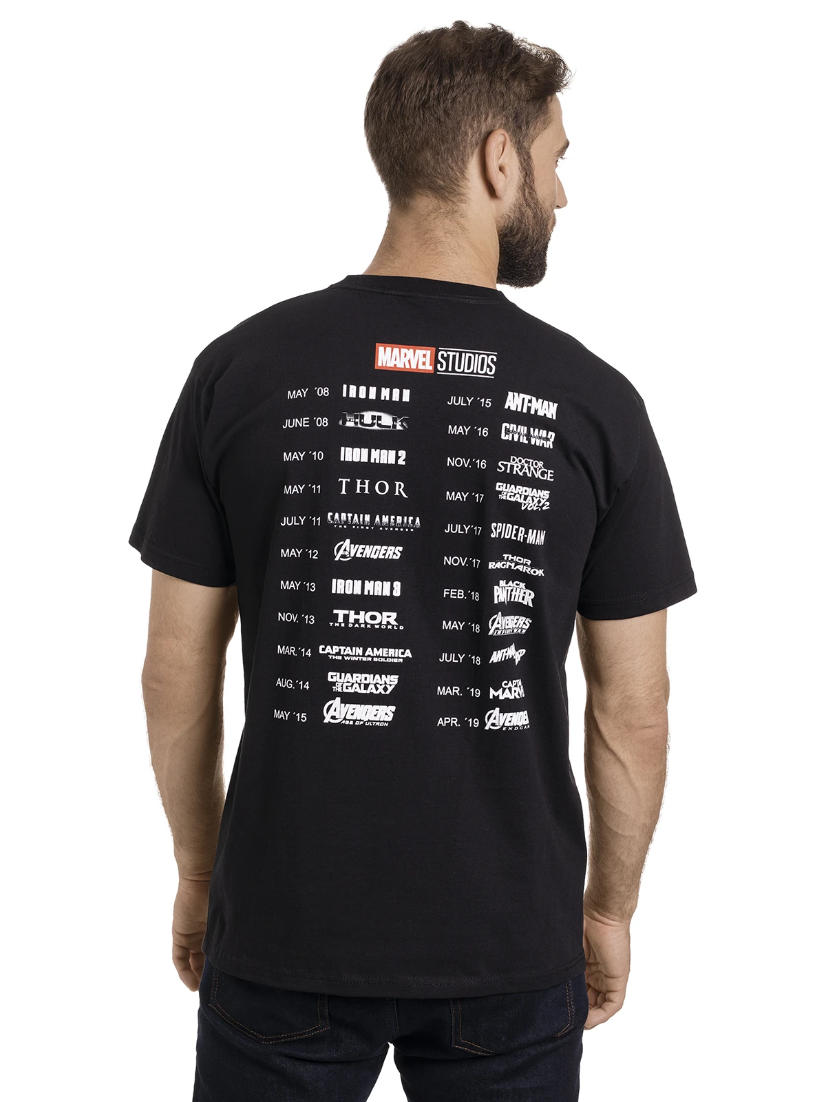 Marvel Fan T-Shirt Schwarz – Bild 4