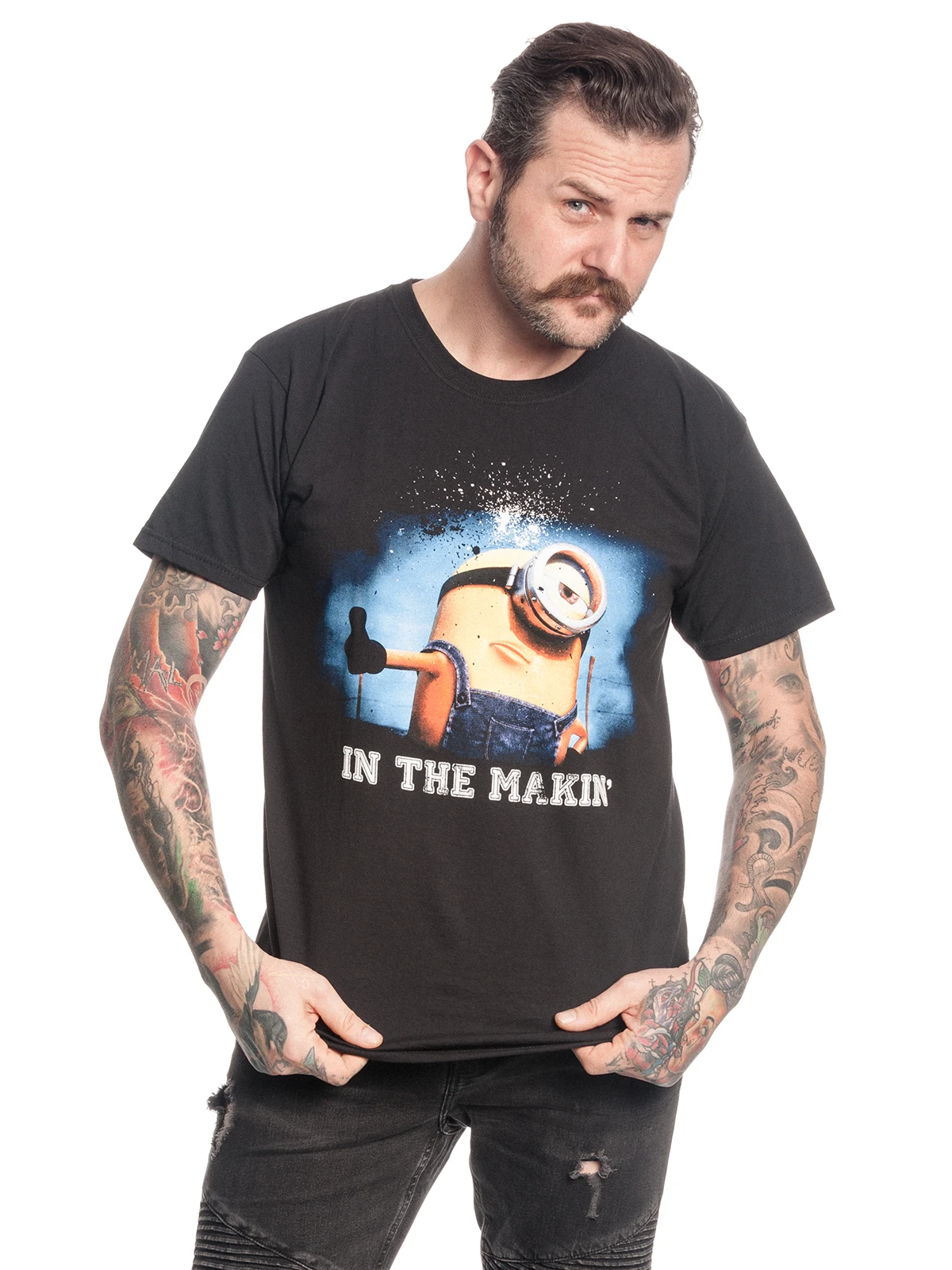 Minions In The Makin' Herren T-Shirt Schwarz