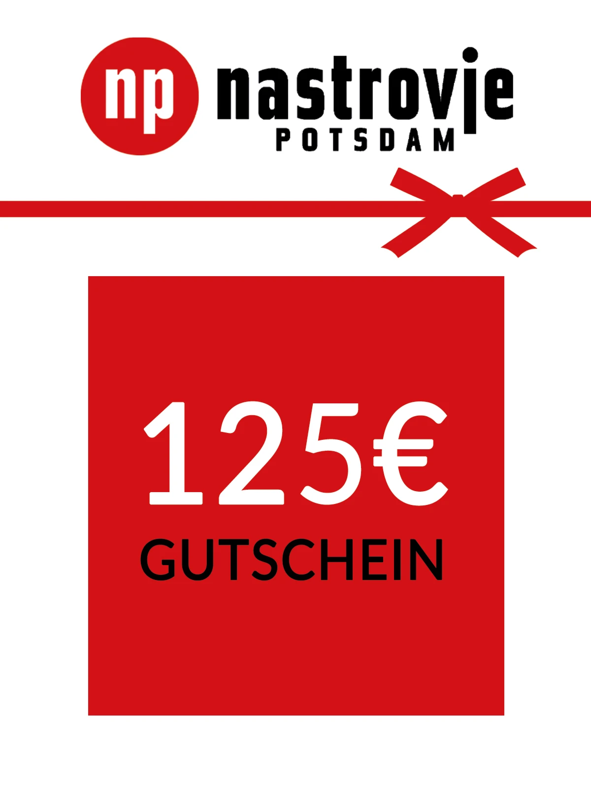 Nastrovje Potsdam Geschenkgutschein 125 EUR Deutsch