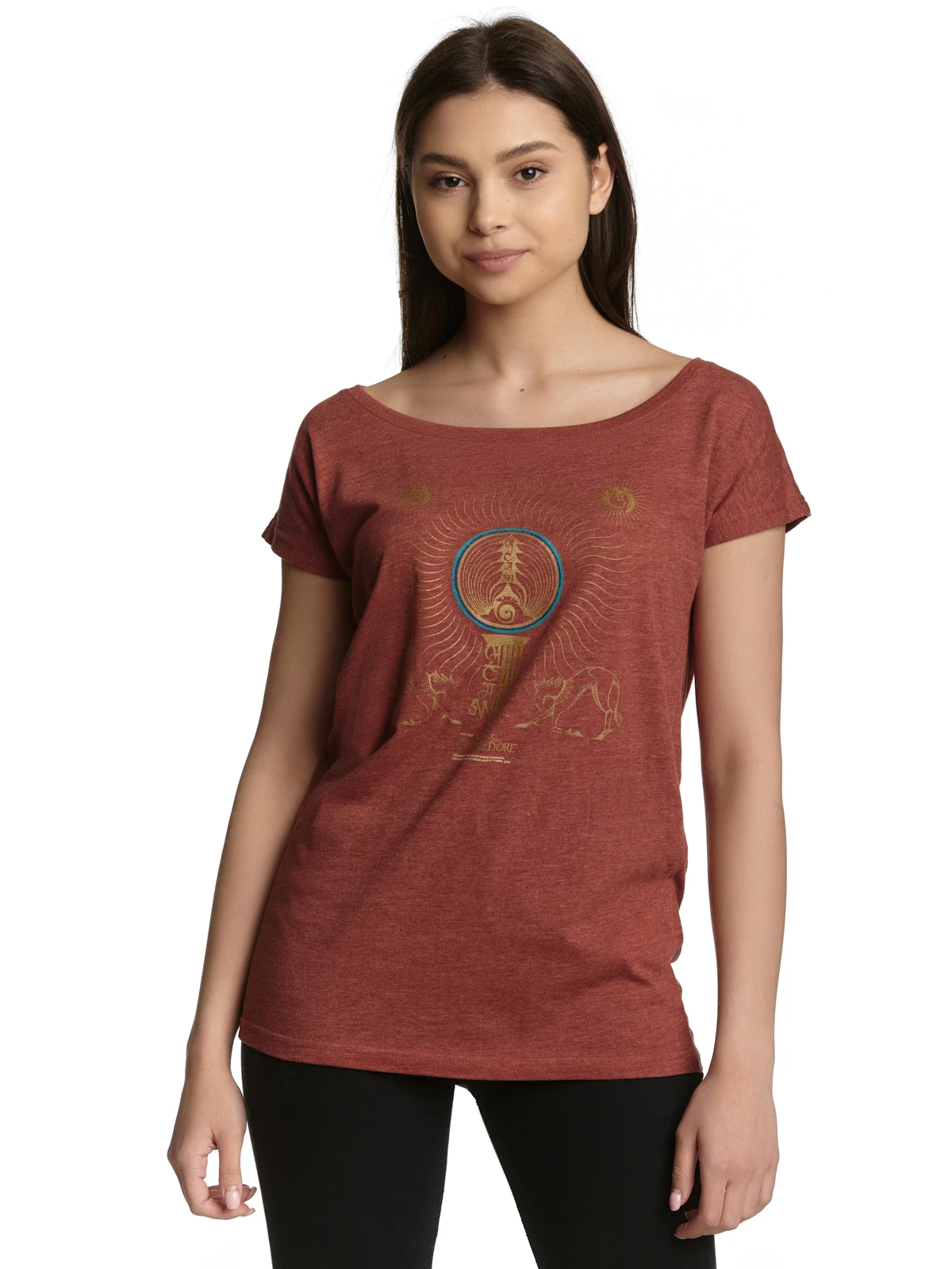 Fantastic Beasts Creatures Damen Loose-Shirt Rot Meliert – Bild 2