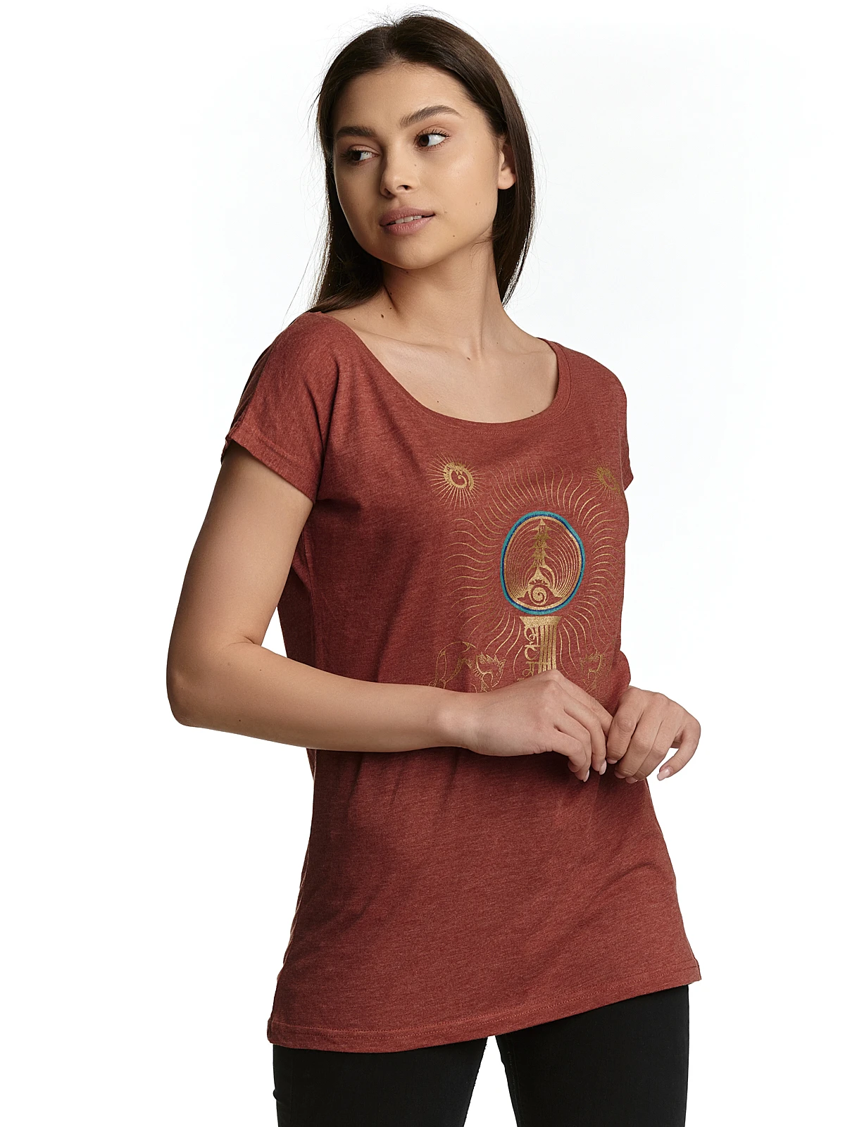 Fantastic Beasts Creatures Damen Loose-Shirt Rot Meliert – Bild 7