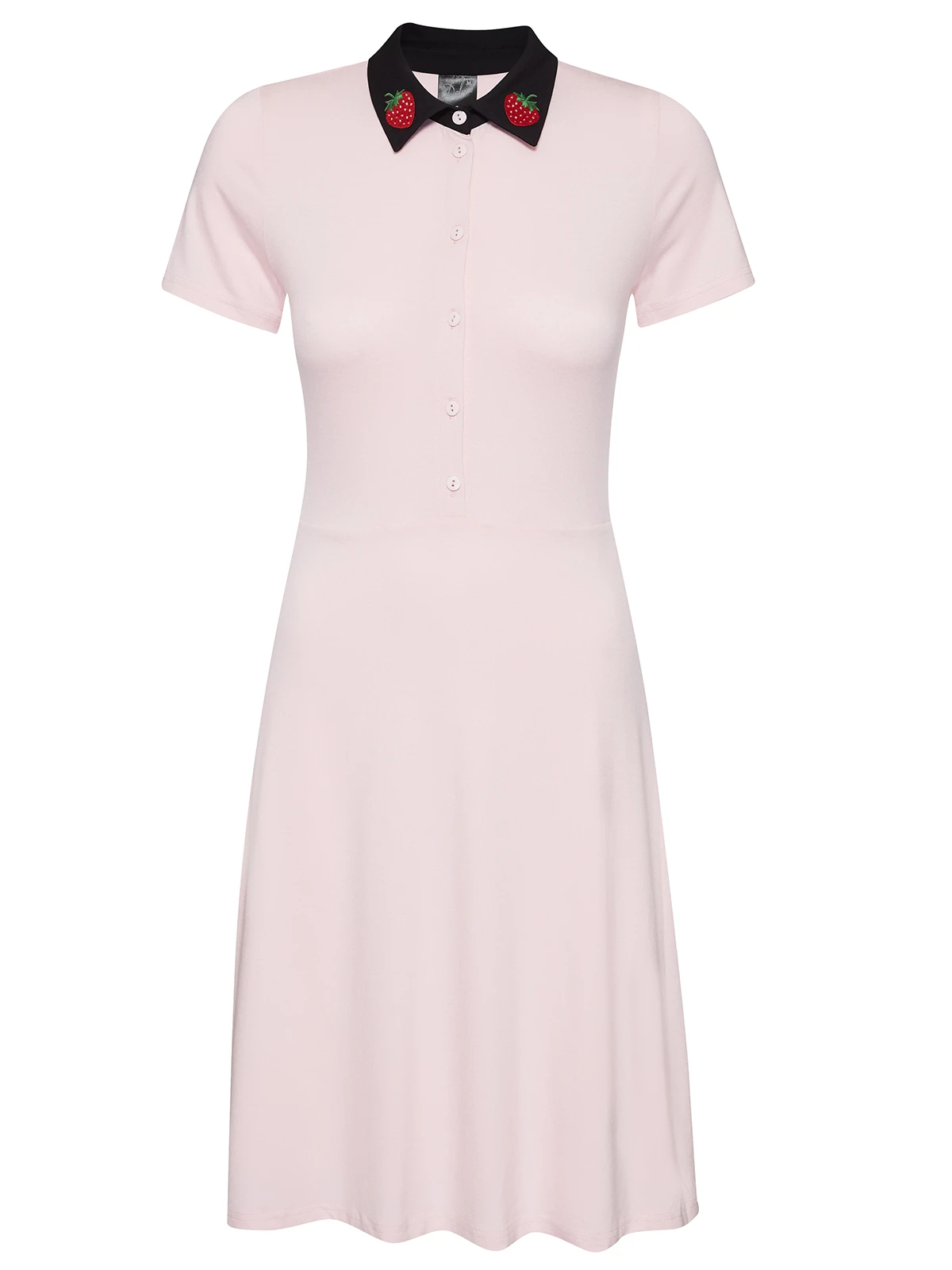 Pussy Deluxe Cat Sweet Berry Damen A-Linien-Kleid Lightpink