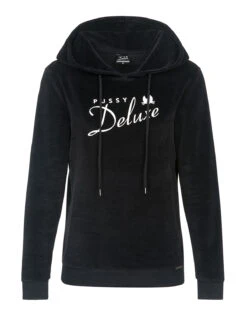 Pussy Deluxe Classic Fluffy Hoodie Schwarz