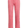 Pussy Deluxe Red Plaid Damen Schlafhose Rot Allover