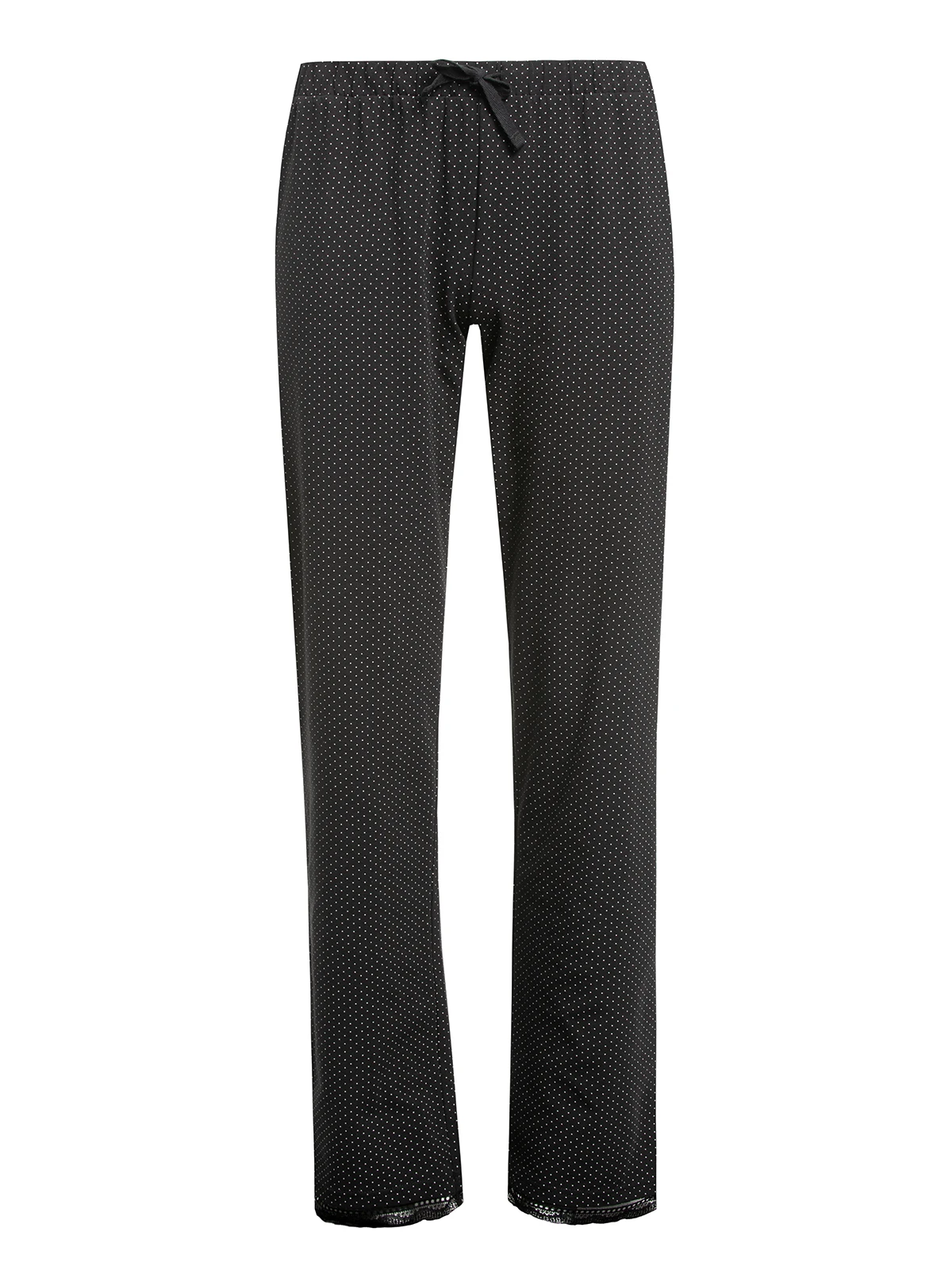 Pussy Deluxe Dotties Damen Schlafhose Schwarz Allover