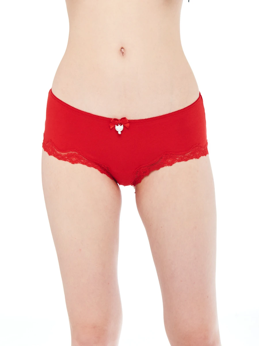 Pussy Deluxe 3er Set Hipster Damen Hipster-Set Rot Allover – Bild 12