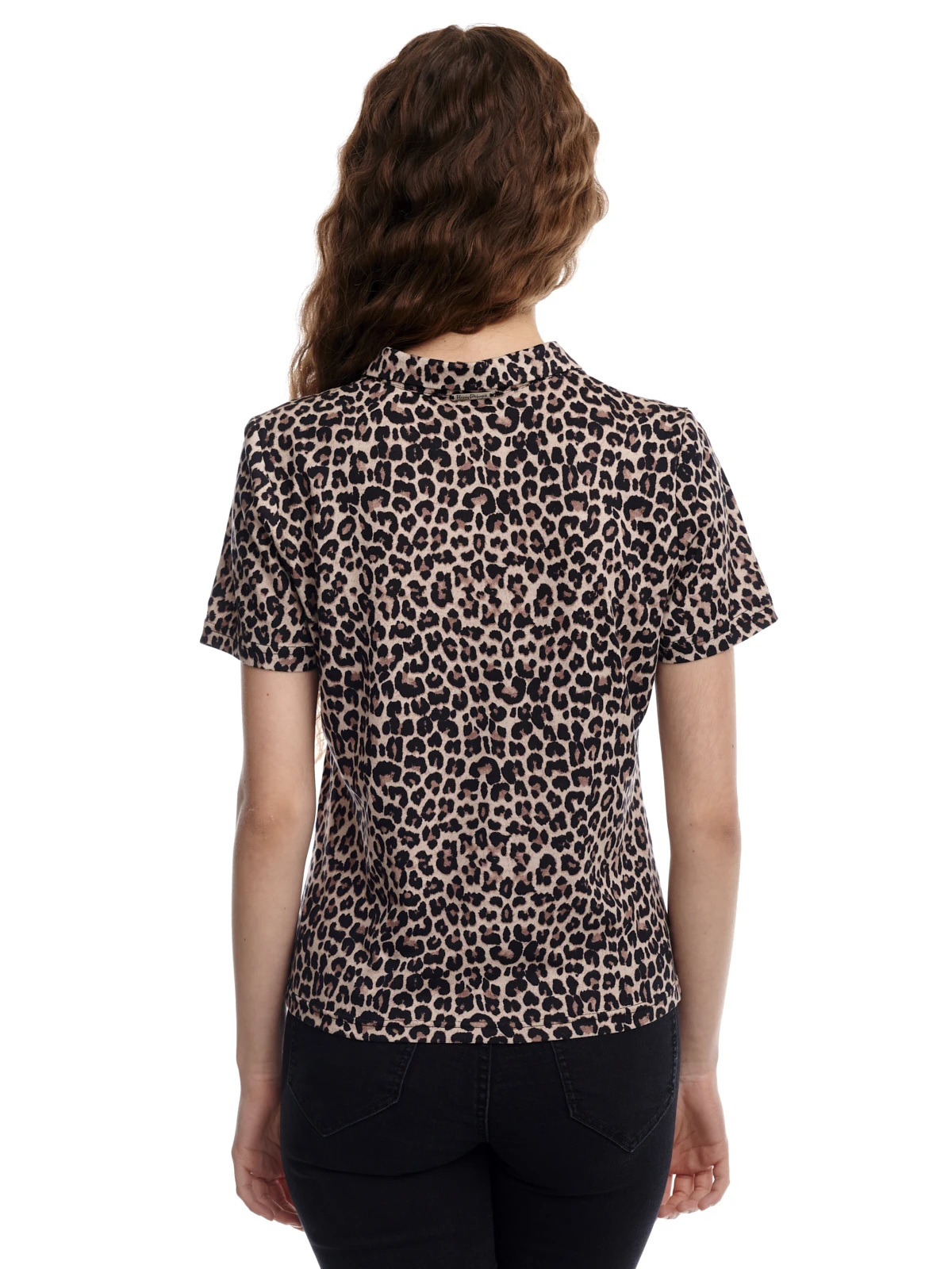 Pussy Deluxe Leo Damen Kurzarmbluse Mehrfarbig - Image 3
