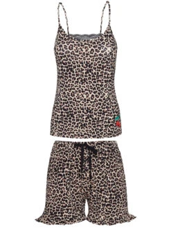 Pussy Deluxe Leo Damen Pyjama Leo