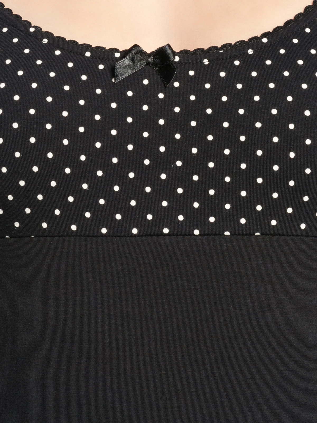 Pussy Deluxe Mini Dots Evie Damen T-Shirt Schwarz Allover - Image 5
