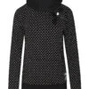 Pussy Deluxe Dots Shawl Damen Schalkragenpullover Schwarz