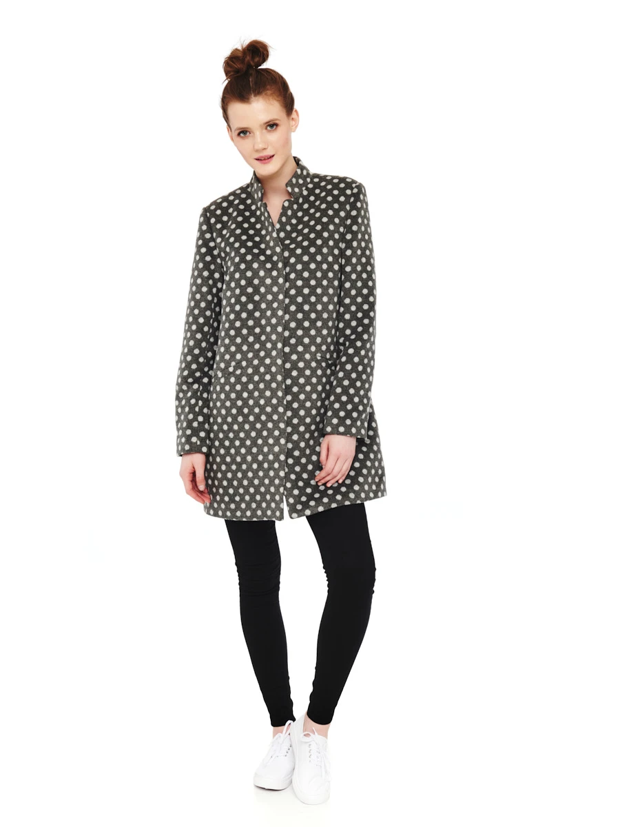 Pussy Deluxe Dotties Kurzmantel Grau - Image 2