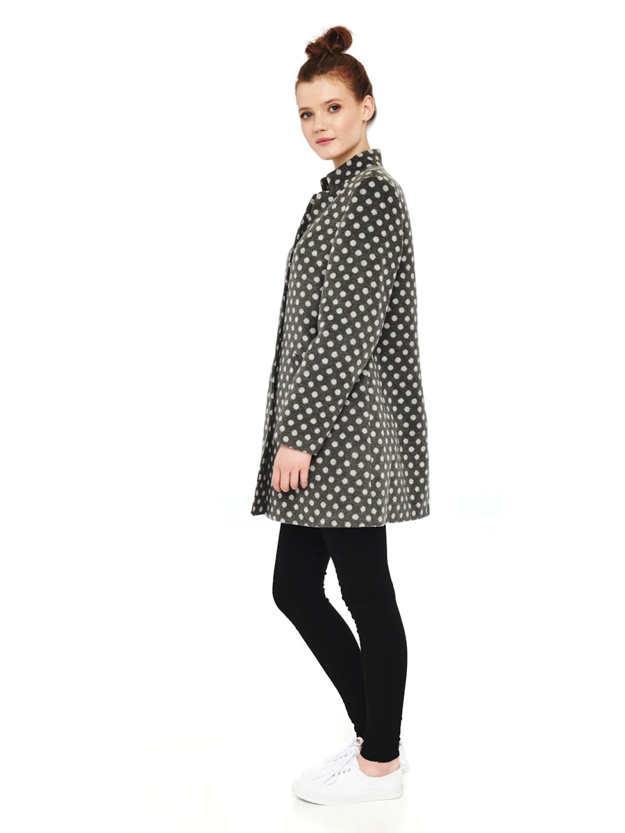 Pussy Deluxe Dotties Kurzmantel Grau - Image 3