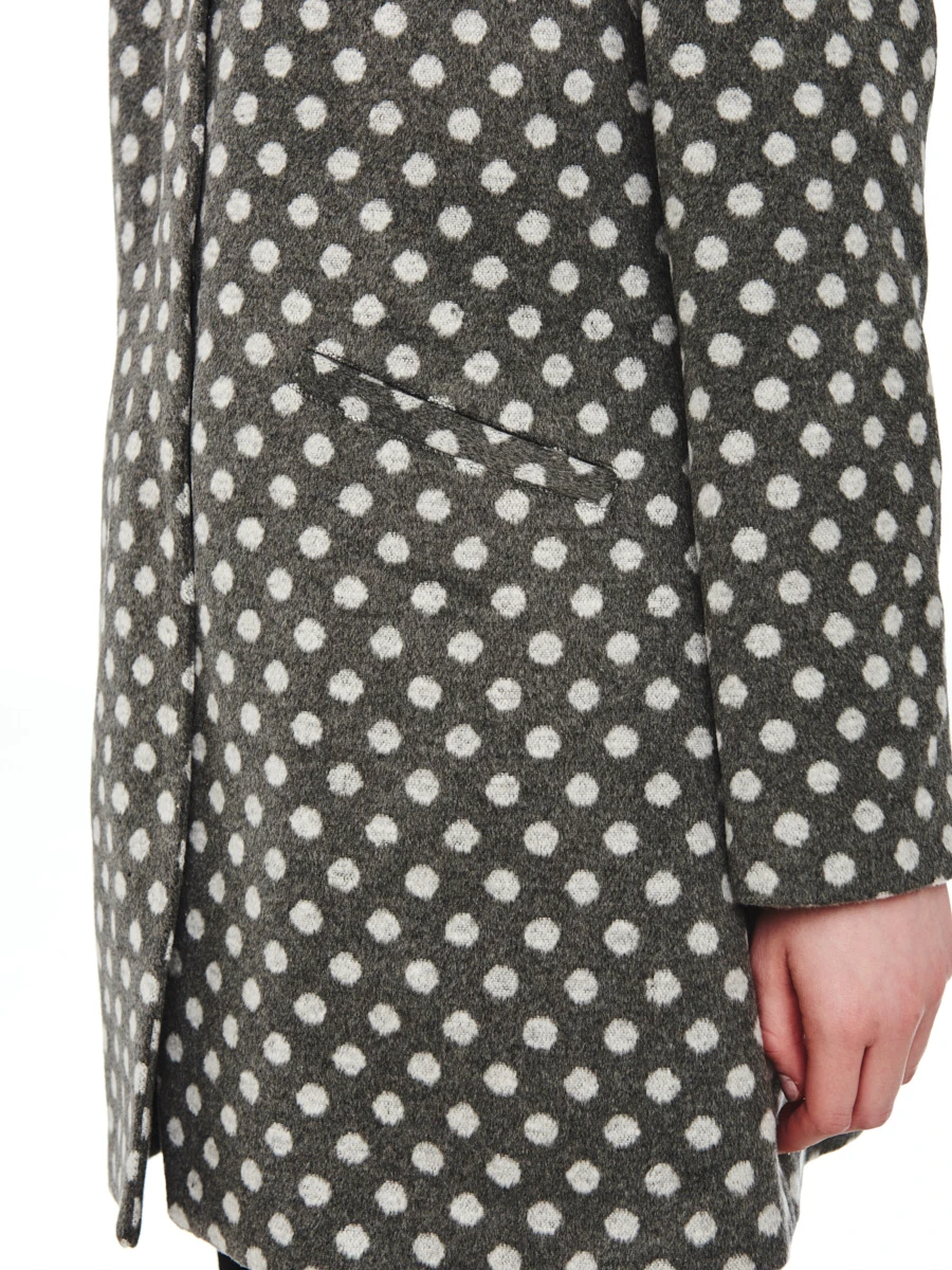 Pussy Deluxe Dotties Kurzmantel Grau - Image 5