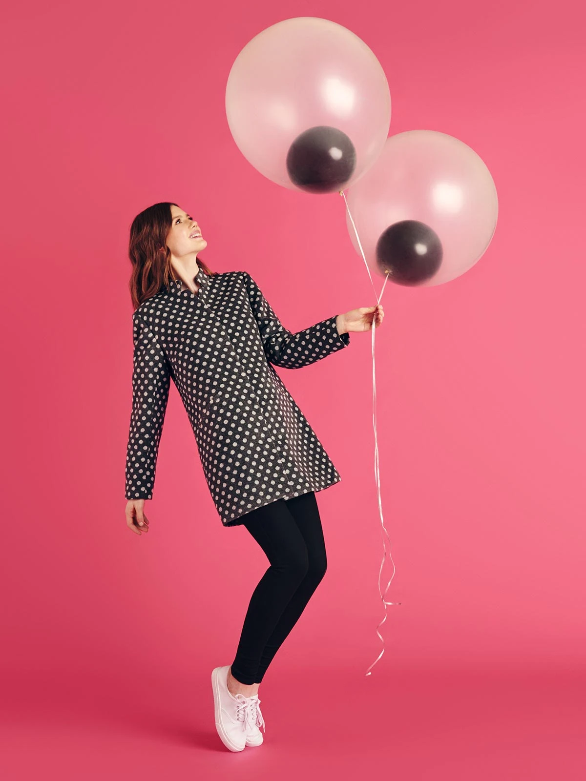 Pussy Deluxe Dotties Kurzmantel Grau - Image 7