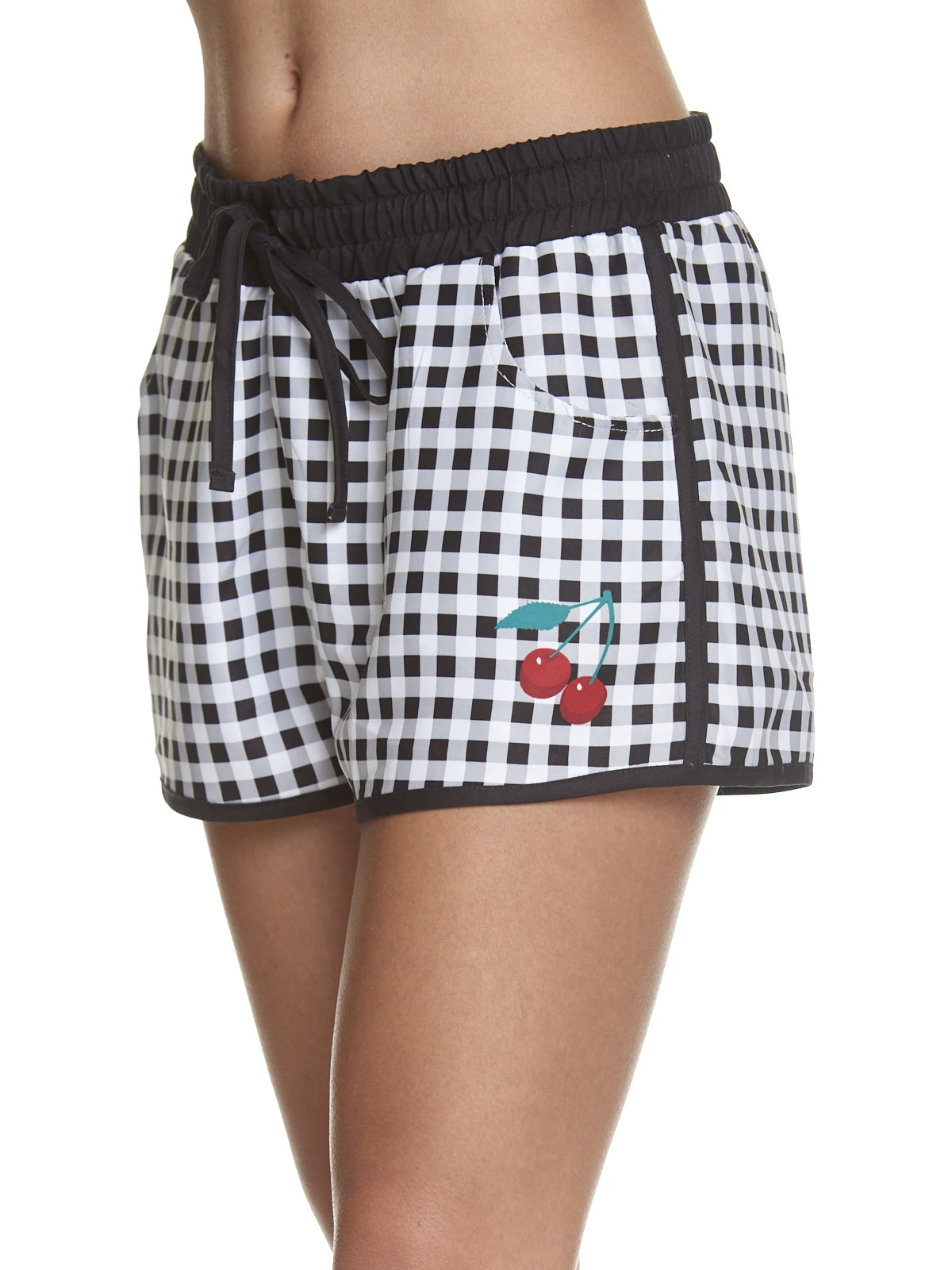 Pussy Deluxe Plaid Damen Boardshorts Schwarz/weiß - Image 11