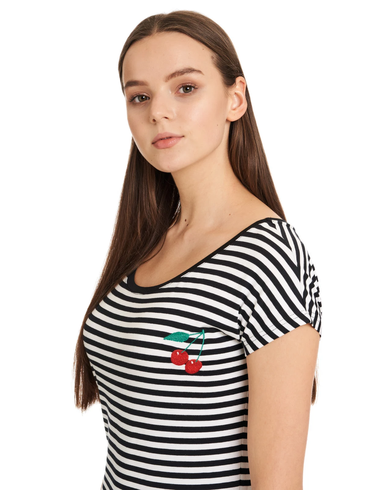 Pussy Deluxe Stripes Loose Damen Loose-Shirt Schwarz/weiß - Image 4