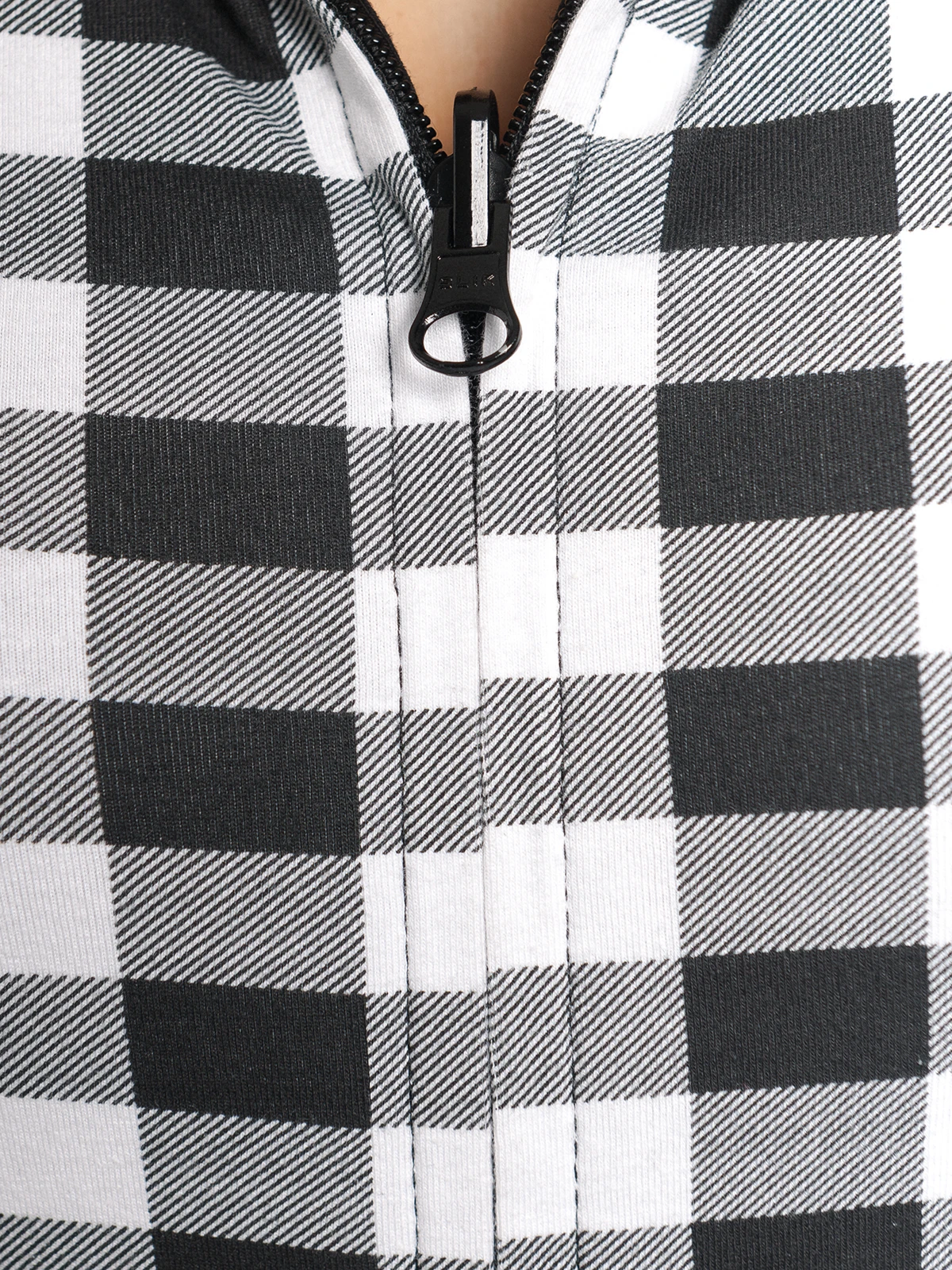 Pussy Deluxe Vichy & Cherries Wendejacke Schwarz Allover – Bild 5