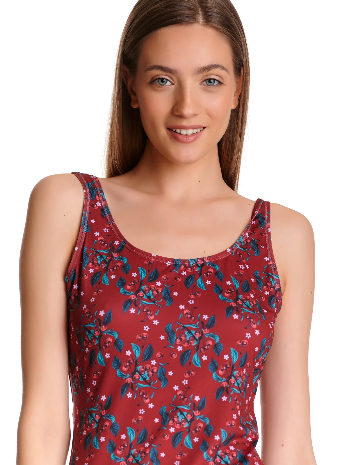 Pussy Deluxe Wild Cherry Damen Strandkleid Rot Allover – Bild 5