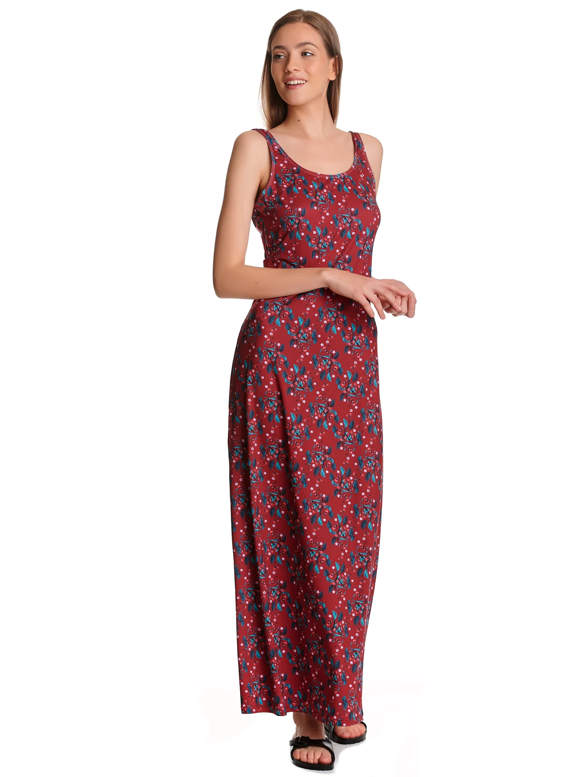 Pussy Deluxe Wild Cherry Damen Strandkleid Rot Allover – Bild 6