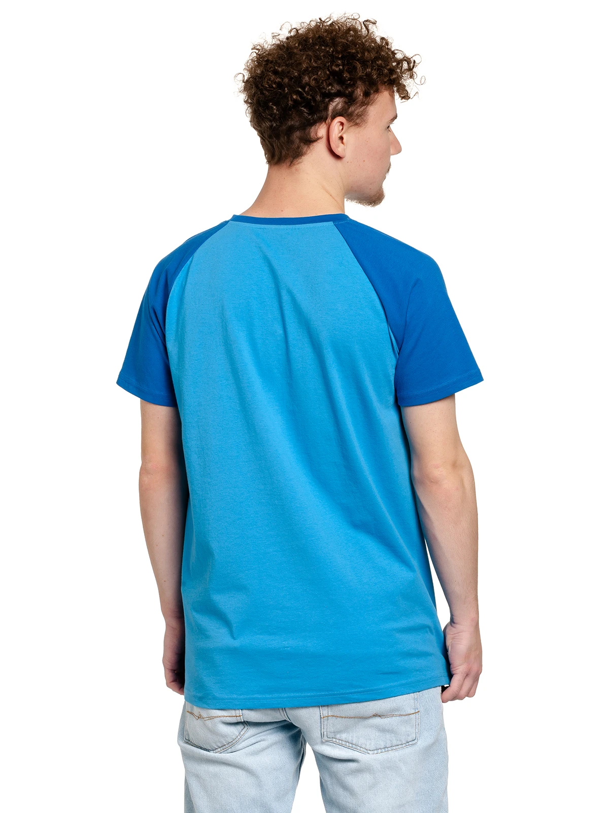 Sesame Street Sesamstrasse Cookie Monster Face Herren T-Shirt Blau – Bild 3