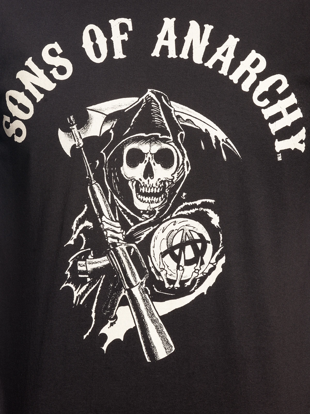 Sons Of Anarchy Reaper Logo Herren T-Shirt Schwarz – Bild 4