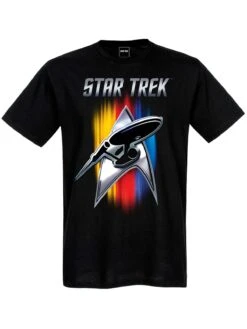 Star Trek Shining Badge Herren T-Shirt Schwarz