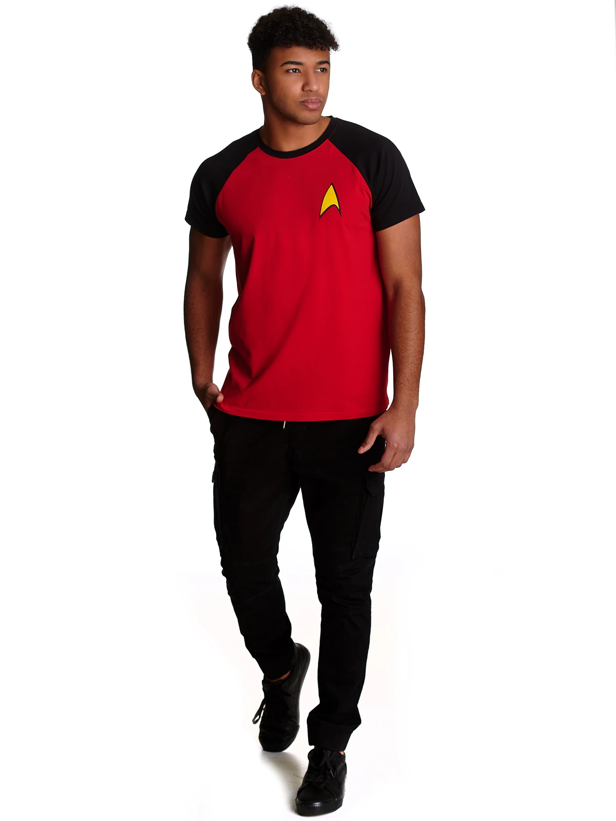 Star Trek Symbol Herren T-Shirt Rot/schwarz – Bild 7