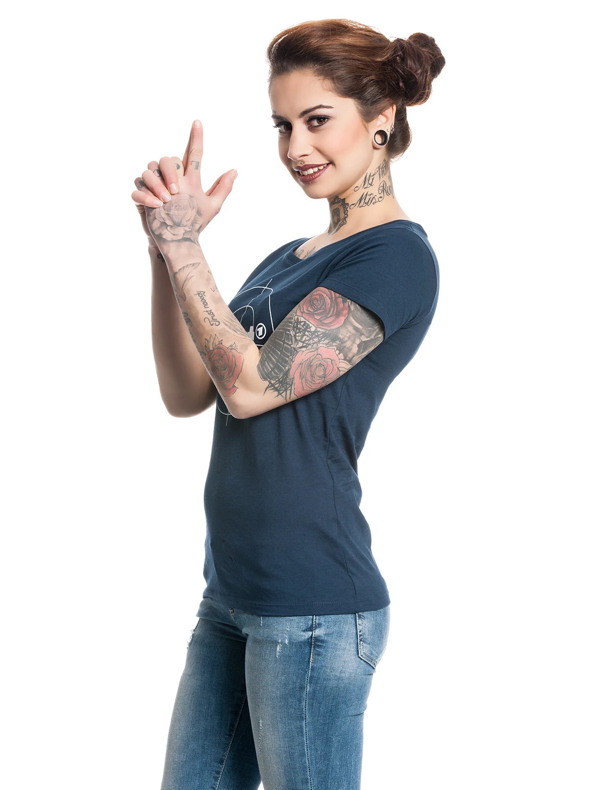 Tatort Tatort Classic Damen T-Shirt Dunkelblau – Bild 13