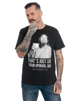 The Big Lebowski Dude Herren T-Shirt Schwarz